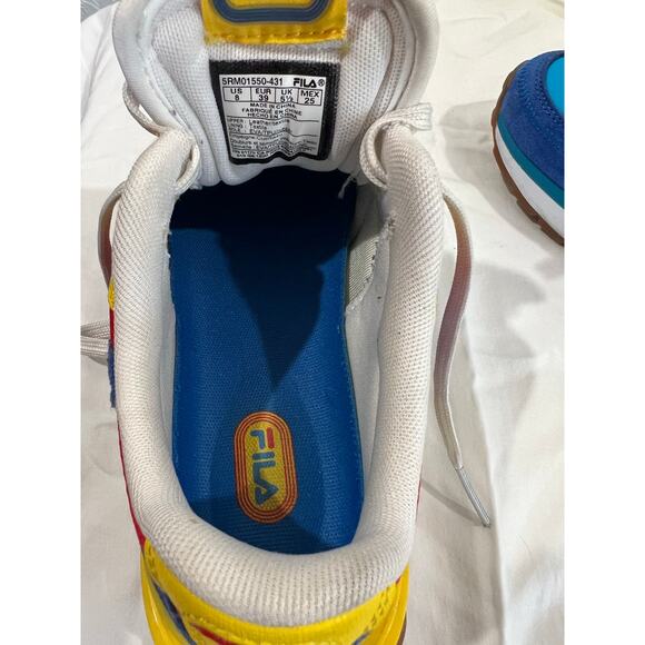 Fila Renno 1911 Atomic Blue/Red/Yellow Sneakers Women’s 8 (5RM01550-431) - Picture 9 of 12